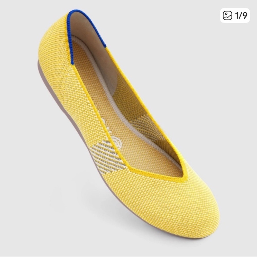 Rothy’s Sunshine Yellow Rounded Toe Women's Flat Shoes